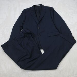 Boglioli 2 Piece Suit Mens 42R Blue Virgin Wool Blazer Pants Pencil Stripe Italy